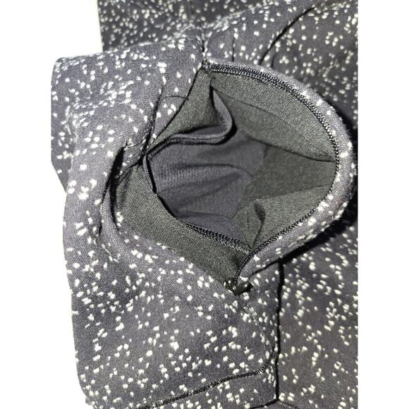Lululemon Run Briskly 1/2 Zip Jacquard Black White Black Women's Sz 6 - Picture 4 of 14